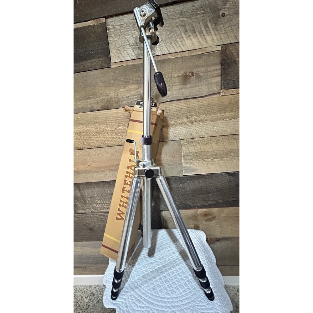 Vintage Whitehall Elevator Travelite Camera Tripod‎ w/Dualok Mount Original Box